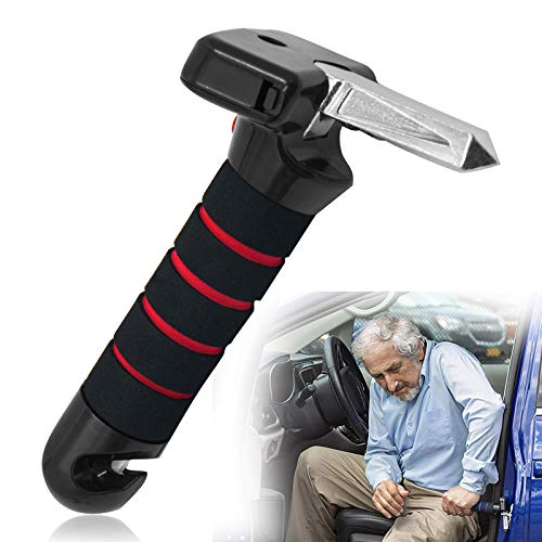 Car Assist Support Handle Seatbelt Cutter and Window Breaker Portable Multifunction Handle for Elderly and Handicapped