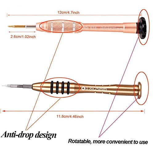 Esdabem Repair Tool Kit for iPhone 7 - Magnetic Premium Solid Screwdriver Set for Apple iPhone 7, iPhone 7Plus, iPhone 6Plus, iPhone 6S /6/5S/5/5C/4S/4/SE, iPod, iTouch