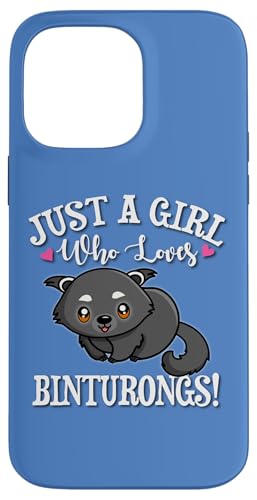 Womens Kids Funny Kawaii Girl Who Loves Binturong Lover X}zP[X iPhone 14 Pro Max p