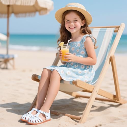 Image of Kiderence Toddler Girls Sandals Little Girls Kids Summer Shoes Toddler Sandals