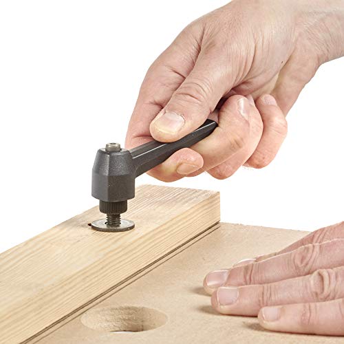 Image of Trend Heavy-Duty Adjustable M8x35mm Male Lever, Reinforced Plastic Lift and Lock Ratchet, KB12 /M /8