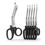 6 pcs 6 inch Trauma Shears Set - Stainless Steel Bandage Scissors, Medical Scissor, First Aid Scissors, Small Nurse Scissors by LI JIU