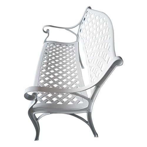 Image of Oakland Living Outdoor Aluminum Modern Patio Bench Loveseat
