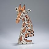 Enesco Edge Sculpture Giraffe Head Bust Miniature Figurine, 7.29 Inch, Multicolor