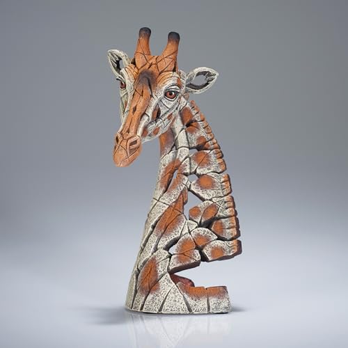 Enesco Edge Sculpture Giraffe Head Bust Miniature Figurine, 7.29 Inch, Multicolor