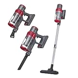 CLEANmaxx 2in1 Akku-Zyklon-Staubsauger | Kabelloser Hand- & Bodenstaubsauger mit starkem 22,2 V Li-Ion Akku | Bis zu 38 Min Laufzeit & 12kPa Saugleistung| EPA-11-Filter & 800ml Kapazität