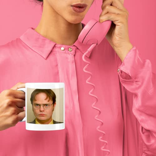 De Office Dwight Schrute Serious Meme Face Mok Gift, Wit Grappig Sarcasme Koffiekopje - Image 5