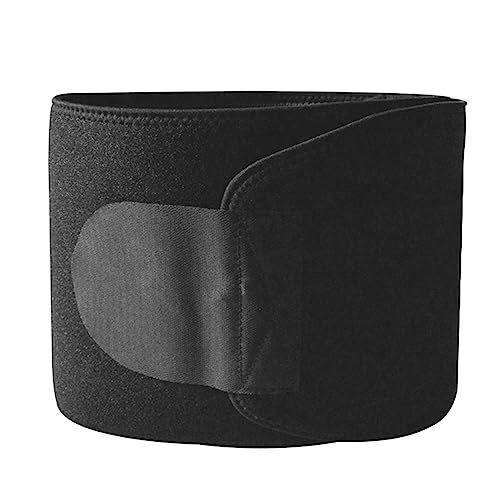 maykawe Cinturón reductor de cintura de neopreno delgado para ejercicio corporal para hombres y mujeres, color negro