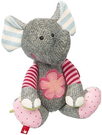 SIGIKID 39127 Owca Patchwork Sweety dziewczynki i chłopcy, maskotka polecana od urodzenia, szara, różowa