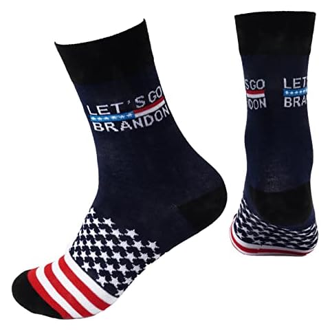 xywlwoer Trump 2024 Socks Let's Go Brandon Socks Donald Trump Socks Funny FJB Joe Biden Socks Gag Gifts for Men Women Cover
