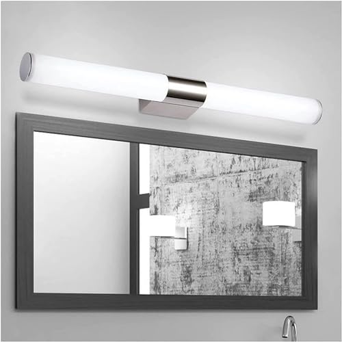Mirror Light Simple Stainless Steel Acrylic Led Mirror Front Lights - Modern Bathroom Apartment Murals Waterproof Fog Energy-Saving Makeup Lamp White Light