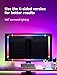 Fiotura Monitor LED Backlights for PC & Mac, LED Strip Lights That Sync with Screen Color or Music, RGBIC Computer Light Bar Behind Monitor, LEDs for Desk Gaming, USB Port, Software Control (24 in)