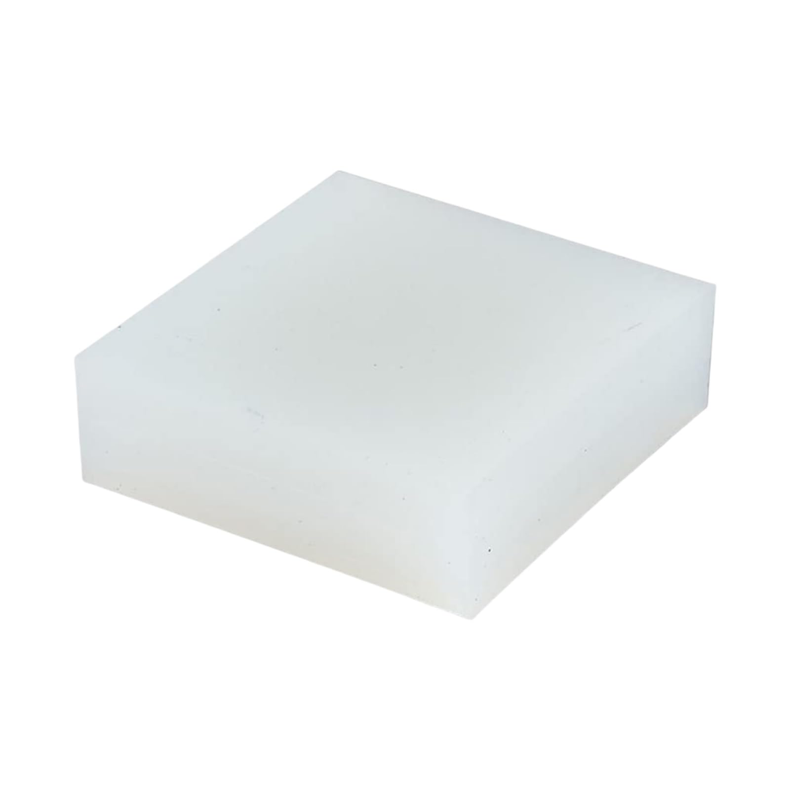 Foglio di gomma siliconica quadrata bianca ad alta elasticità, 1 pezzo di cuscinetto fonoassorbente antiurto, tampone antivibrazioni(200 x 200 x 10mm)