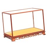 Conteneur de collections - vitrines en verre peuvent non seulement stocker vos objets de collection préférés, tels que des statues de bouddha, des antiquités, des poupées, etc., panneau perforé noir