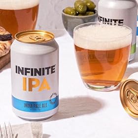 Infinite Session IPA - Alcohol Free Beer - Case of 12 x 330ml cans - Gluten-Free, Vegan - 35 calories per can - Award Winning Craft Beer - Brewed in the UK – Infinite Session