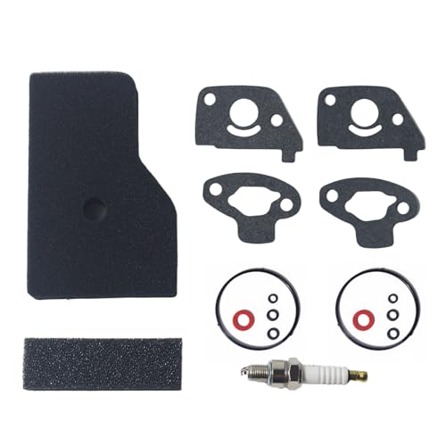 16010-ZM7-D01 Carburetor Bowl Gaskets Set Kit for Honda Generator EB2000I EB2200IT EU2000I EU2200IT GX100 - Maintenance Tune Up Kit with 2 Packs Gaskets, Air Filters, Spark Plug