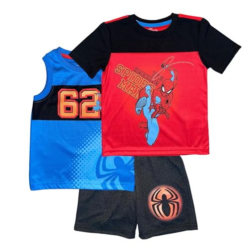 Ensemble t-shirt et short Spider-Man anti-transpiration pour petit garçon