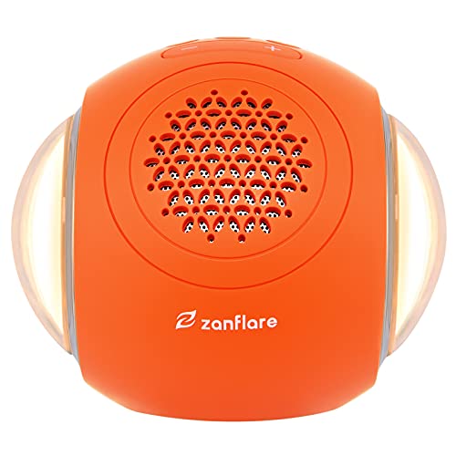 Máquina de sonido de ruido blanco Zanflare, máquina de sonido con luz nocturna, 35 sonidos de naturaleza/ventilador/ruido blanco, temporizador de apagado automático y función de memoria(naranja)