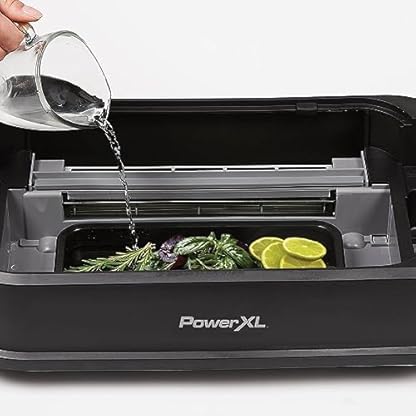 PowerXL Smokeless Grill - Elektro Grill - rauch- & gerucharmer Grillgenuss - mit Grillplatte, Grillrost & Aromafunktion - Anti-Haft-Beschichtung - mit Thermo-Glasdeckel - Indoor Grill - 1500 Watt – Bild 5