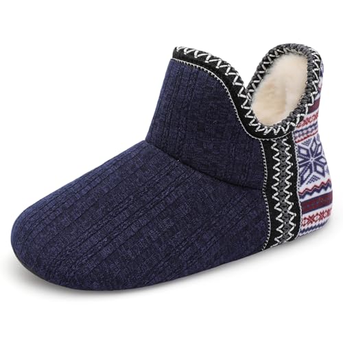 LeIsfIt Womens Winter House Shoes Warm Knit Bootie...
