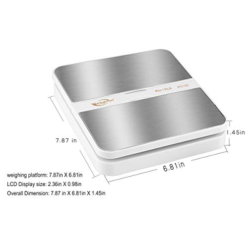 Image of Weighmax 130Lb x0.1OZ Extended Display Digital Shipping Postal Scale, White