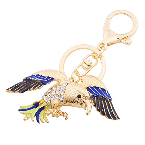 Preisvergleich Produktbild GMTEXTILES Strass Eagle Bird Schlüsselbund Frauen Männer Legierung Tier Schlüsselanhänger Auto Zubehör