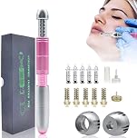 Hyaluron Injection Pen Kit 0,3 ml/0,5 ml Ácido Hialurónico Sin Dolor Sin Agujas Bolígrafo de Inyección para Antienvejecimiento, Rliminación de Arrugas con Cabeza de 10 Ampollas,Rosado