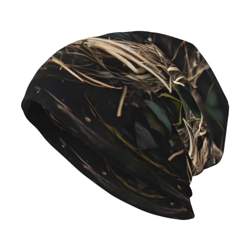 Little Bird nest Knitted hat, Soft and Skin-Friendly, Fashionable, Suitable for All Seasons, Unisex Black