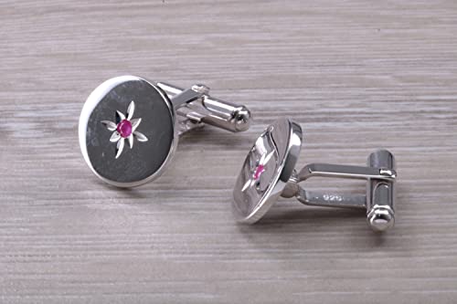 Ruby Set Zilveren Manchetknopen - Image 5