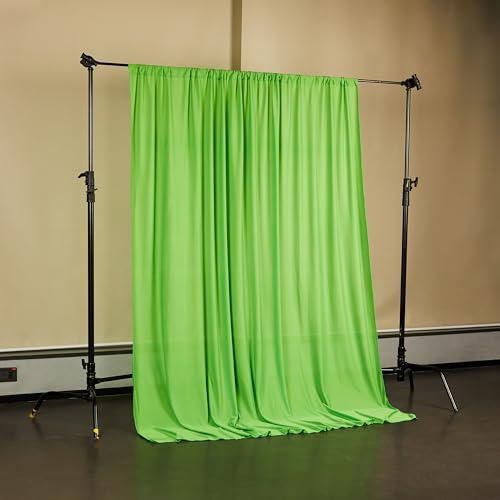 Image of Amazon Basics Professional Green Screen Backdrop Cloth (8x9 ft) | Suitable for Photography, Photoshoot, Product Photography, Live Streaming, Zoom Meetings, VFX Editing | Pack of 1 (Green)