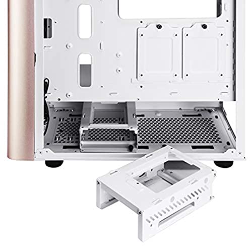 Image of Silver Stone SETA A1 ATX Micro-ATX Mini-ITX Mid Tower Computer Case with Addressable RGB Lighting Tempered Glass Side Panel and Two 200mm Fans(SST-SEA1GW-G), Rose Pink /White