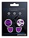 Gioteck GTX PS4 - Thumb Grips PS4 Bouchons/Capuchons/Protection en Silicone pour Joysticks Grips Playstation 4 - Antidérapant - Aide a viser - Protection Manette ps4 - Camo Mauve et Blanc