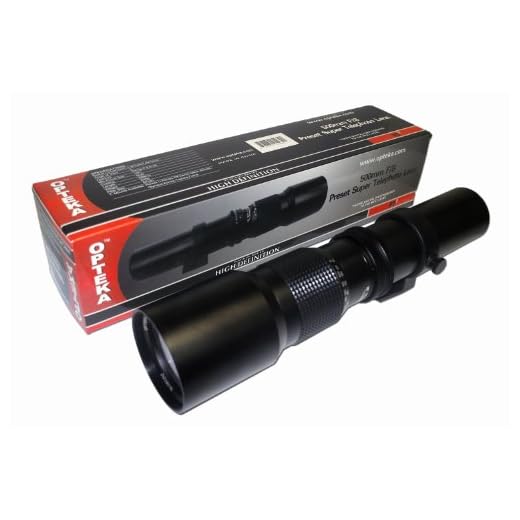 Opteka 500-1000mm f/8 High Definition Preset Telephoto Lens for Olympus E-5, E-30, E-620, E-600, E-520, E-510, E-450, E-420, E-410, E-330, E-300, E-3 and E-1 Digital SLR Cameras