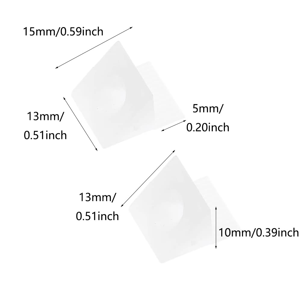 TopHomer 10 Packs 45 Degree Drawer Bottom Sagging Repair Wedge Kit, Plastic Angle Code Bracket Fastener with Screws for Furniture Sagging Drawer (Back Plate Buckle+3.5x16mm Colorful Screw)