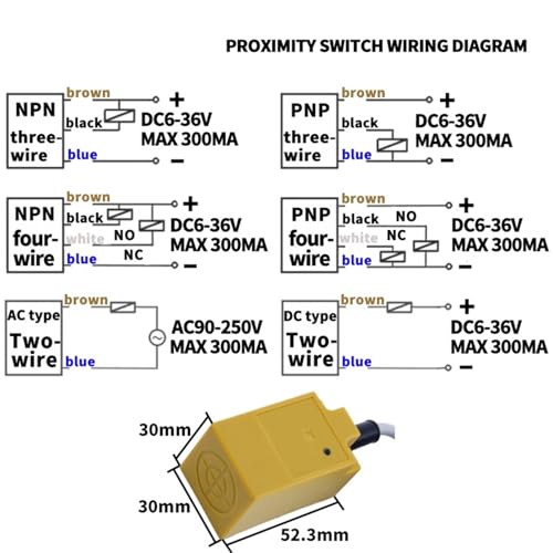 Détecteur de proximité TL-N10MF3 à haute précision de détection 10 mm