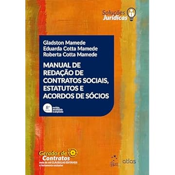 Capa do livro Manual de Redação de Contratos Sociais, Estatutos e Acordos de Sócios - Série Soluções Jurídicas