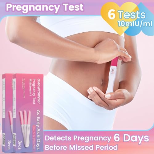 Image of Pregnancy Test Early HCG Detection Sticks Over 99% Accuracy Home Pregnancy Test Individually Packed (6 Counts)