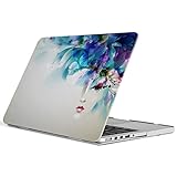 iCasso Macbook Old Retina 13 inch Case Rubber Coated Soft Touch Hard Shell Protective Cover For Macbook Pro 13 Inch Retina (No CD-ROM )Model A1425/A1502 (Leaf Girl)