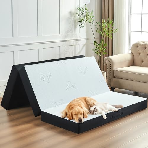 bedsmile 4 Inch Trifold Mattress, Full Size Foldable Memory Foam...