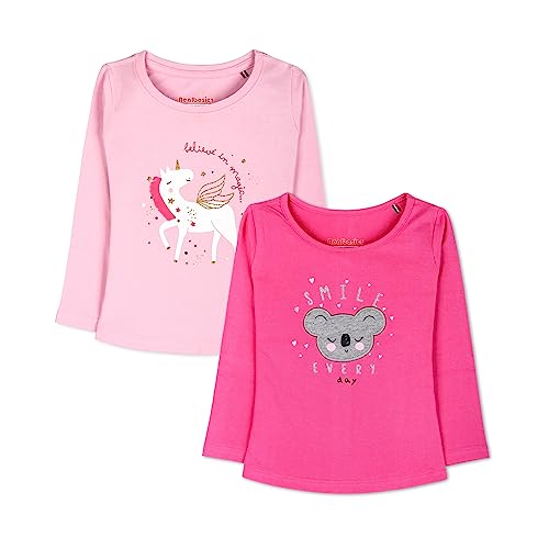Image of Real Basics Girls Regular Fit Full Sleeves Tshirt (Pack of 2)