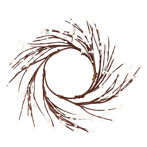 Ciieeo Christmas Candle Garland Artificial Berries Festive Wreath for Holiday Decor for Trees Doors and Fireplaces Charming Centerpiece for Parties