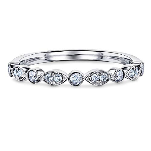 Kobelli Bezel Pave Diamond Bead-Patterned Gold Band