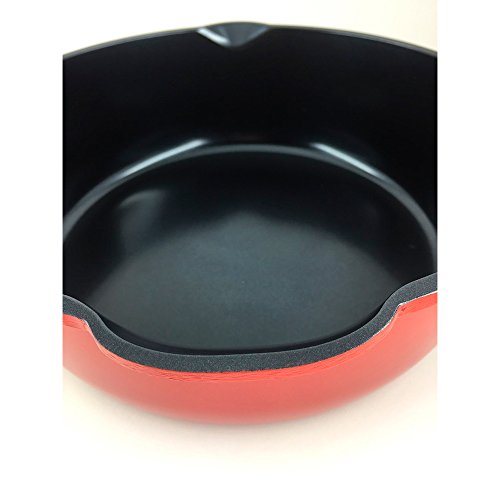 Panela Multifuncional com Revestimento Cermico Ecológico Natural, Roichen, RNC-26D/R, Vermelho, 26 c