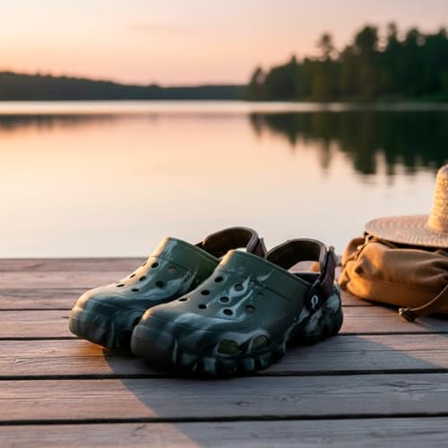 Image of DOCTOR EXTRA SOFT Men's Classic Camo Casual Sports Clogs /Sandals with Adjustable Back Strap for Adult| Comfortable & Lightweight| Stylish & Anti-Skid| Waterproof & Everyday Use Mules Gents Boys D-550