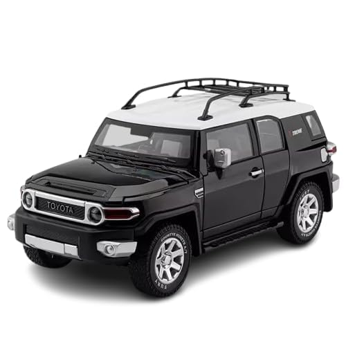 Image of VARIYA ENTERPRISE Exclusive Alloy Metal Pull Back Die-Cast Car Diecast Metal Pullback Toy Car with Openable 6 Doors,Light Music Boys Gifts Toys (1:24 FJ Cruiser-Black)