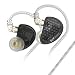 KZ in Ear Monitor Yinyoo ZS7 4BA 1DD Drivers Metal Headphones KZ Noise Cancelling Earbuds Ear Buds Wired Inears Earphones in-Ear Earphones with Replacement 0.75mm 2pins Cable(Blue no mic)