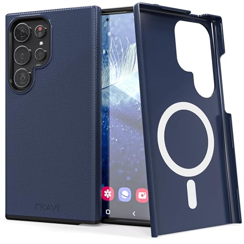 Image of Crave Dual Guard for Samsung Galaxy S24 Ultra Case with MagSafe - Navy