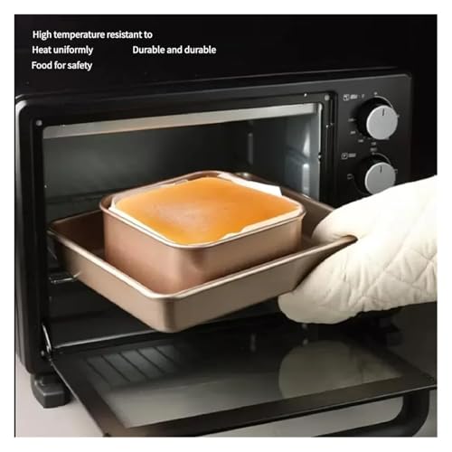 Moule de cuisson carré antiadhésif acier carbone résistant chaleur pour brownie 6"