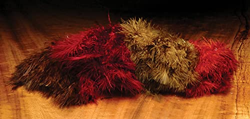 Hareline Woolly Bugger Marabou - Fl. Flame