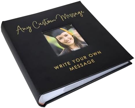 Personalized Photo Album, Custom Engraved Picture Album, Holds 20...